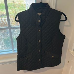 Bass greenish brown quilted vest